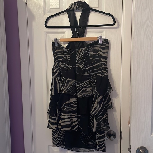 Zara halter zebra print dress - Picture 6 of 11